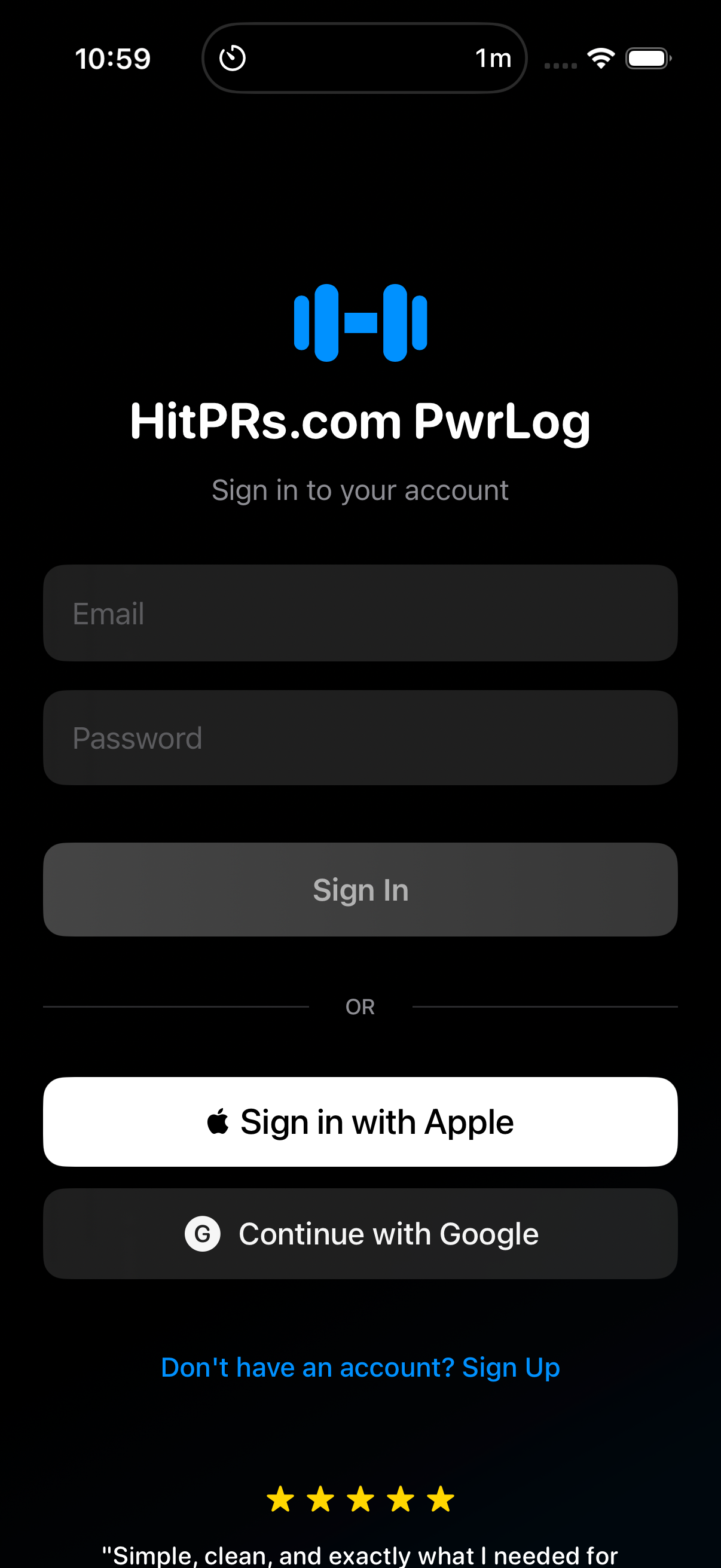 PwrLog screenshot 1